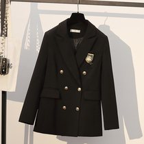 Black Suit Jacket Woman 2022 Chunqiu New Web Red Relaxed Senior Sensation Little Crowdjk Academy Wind Suit Sub