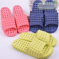Slipper non-slip toilet push shoes womens soil leakage with holes mens shoes womens summer indoor bathroom toilet home Bath