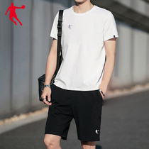 Jordan set men 2021 Spring Summer New White fashion casual short sleeve black Joker sports shorts mens tide