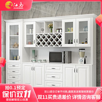 Custom living room Jane European sideboard large wine cabinet integrated against the wall dining cabinet simple modern high-end American new style