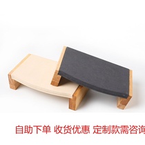 Round solid wood Japan and South Korea simple jewelry display props Ear economy strong nail display rack Jewelry base ornaments bracket