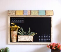 American personality with storage flower arrangement Blackboard Cafe message board wall decoration wall message board hanging blackboard