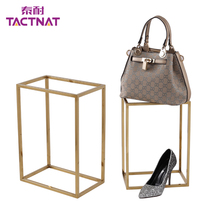 Stainless steel display rack Clothing store accessories Scarf silk scarf display rack Shoes bag booth shop window props ornaments