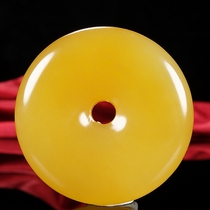 Full Yellow Tai Ping An buckle Yunnan dragon mausoleum Huanglongyu < auspicious rich and expensive > pendant hz01167U