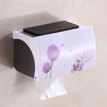 Non-perforated toilet tissue box Plastic toilet bathroom toilet paper box Waterproof hand paper box Roll paper creative tissue holder