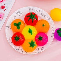 Creative Fruit Soft Glue Decompression Toy Students Decompress To Blame for Venting Balls Adult Children Boring Fun Pinch of Fun Knead