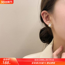 Pearl Ear Nail Woman 925 Pure Silver Temperament Advanced Sensation 2022 New Tide Earrings Brief small and luxurious