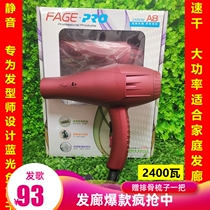 Fa Ge A8 electric hair dryer hair salon dedicated high-power household blue light does not hurt the hair bear away from the cold and hot air cylinder male