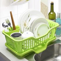 Kitchen Double Layer Drain Bowl chopstick rack Sink Drain Rack Plastic Bowl dish rack Containing Basket Wash Vegetable Basin Pool Drain Basket