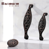 Famous door cabinet door hardware European retro handle American cabinet Wardrobe chest of drawers door handle Modern simple cabinet