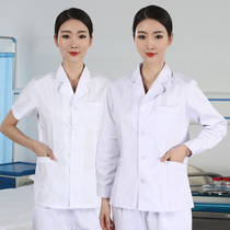 White coat short Gable half-length doctor men and women thin nurse uniform doctors clothing dental summer short-sleeved overalls