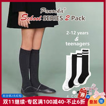 Panocka girls stockings baby socks spring and autumn cotton childrens socks black students knee stockings