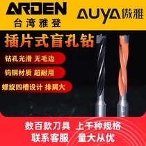 Yaden woodworking drill bit Aoya insert blind hole drill three-in-one hole tungsten steel alloy forward and reverse punch