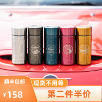 Japan QAHWA imported stainless steel double-layer MINI thermos cup men and women car simple portable small water cup 200ml
