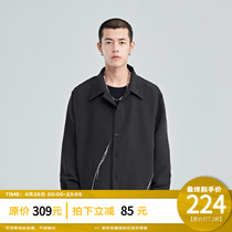 PCLP deconstruction destroys long-sleeved shirt country tide card casual autumn long sleeve shirt man