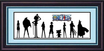 Cartoon anime One Piece Luffy Esolon Jobana beauty Robin character shadow bedroom Simple cross stitch