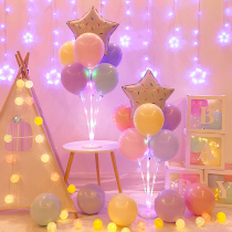 Childrens birthday light table float party decoration balloon babys first birthday happy balloon bracket scene layout background