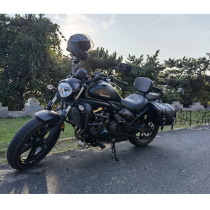 Kawasaki Little Fire God 650 backrest Molord MS Mormon MG retrofit folding backrest telescopic mobile shelving backrest