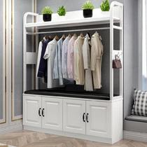 Cabinet bag upgrade mobile crossbar clothes hanging simple clothes support clothes rack clothes hanger bedroom multifunctional living room