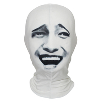 Golden curator emoji head cover smiley face Hood cosplay role playing Comic Con