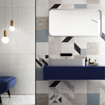 Fish love sugar terrazzo tile 400 kitchen bathroom wall tile non-slip bathroom background wall tiles