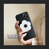 Niche wind black and white flower bracket for opporeno65g mobile phone case reno5 Net red reno6pro reno silicone reno4 3pro female 5