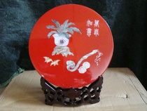 Yangzhou Lacquer Craft Furnishing home decoration disc thing all the best for hundreds of years Good Wedding Celebration Gift Birthday Gift