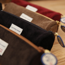 NTMY Vintage durable corduroy storage pen bag