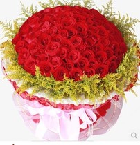 99 red Roses Flower delivery Birthday gift Shanghai Flower shop send flowers National March 8 gift Order flowers Buy flowers