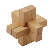 Wooden adult educational toys nine roots six Kongming Luban lock children exercise thinking ability 3-100 years old