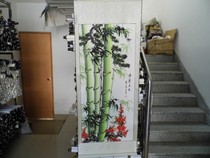 Chinese Painting Calligraphy Bamboo Gift Decorative Painting Four Chi Plum Flower Pine Four Feet Medium Age Cold Three Friends Has Decorated Painting