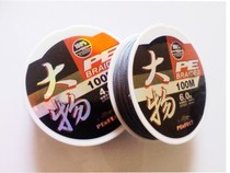 Big four-piece PE woven line 100 m gray green fishing line fishing line