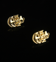 American metal badge American USN shirt collar flower regular uniform collar emblem