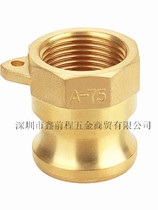 Brass A- type 1 2 3 4-inch lever type quick-Mount cam locking internal thread male end petrochemical quick connector
