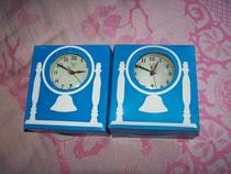 Stock white dove brand full mechanical alarm clock