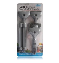 Taiwan ISTA ESTA three-in-one cleaning Group glass rubber scraper stainless steel scraper algae removal brush