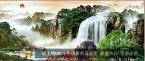 DMC cross stitch landscape painting living room 2 meters new large landscape precision printing cloth Rising Sun