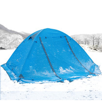 Tent Outdoor 2 people winter camping camping 3-4 people Double-decker single windproof rainproof double field tent