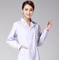 Yue Lan Xin female doctors clothing winter clothes long sleeve Doctor Nurse clothes pharmacy internship health care work clothes white coat
