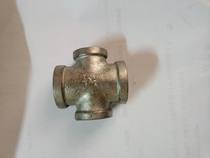 Galvanized pipe fittings Magang galvanized four-way variable diameter four-way small and medium four-way DN20 25 32 40 50 65
