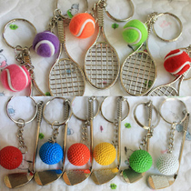 Golf racket mobile phone chain pendant trinket keychain tennis racket member club souvenir hanging ring