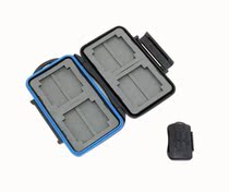 JJC MC-1 memory card box Flash memory card box Storage card bag can hold 4 CF 8 Sony memory sticks
