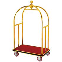 Jinding luggage cart Titanium hand push luggage cart Hotel luggage cart Flatbed trolley Individual luggage cart