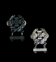 US Metal Badge US ARMY US Shooting Qualification Chapter Black ACU Private