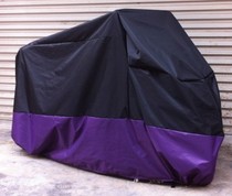Factory direct sales 180T polyester taffeta PU motorcycle clothes(foreign trade size:XL)(black and purple)