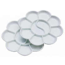 Plum Blossom colour palette 8 Gomeflower type plastic toning disc small colour palette small toning box 9cm diameter
