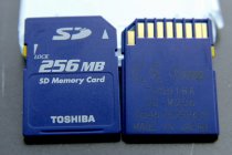 Original Toshiba SD 256M SD card 256MB old camera memory card test card