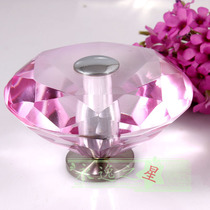 Fashion high grade crystal handle wooden door frameless glass door cabinet door Diamond handle office shop single side handle