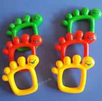 Kindergarten supplies Plastic childrens rattles Small feet Hand rattles Morning exercise training equipment Hand rattles