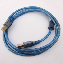 Shielded USB cable High quality USB square port printing cable Computer DAC data connection cable Thick shielded wire with magnetic ring